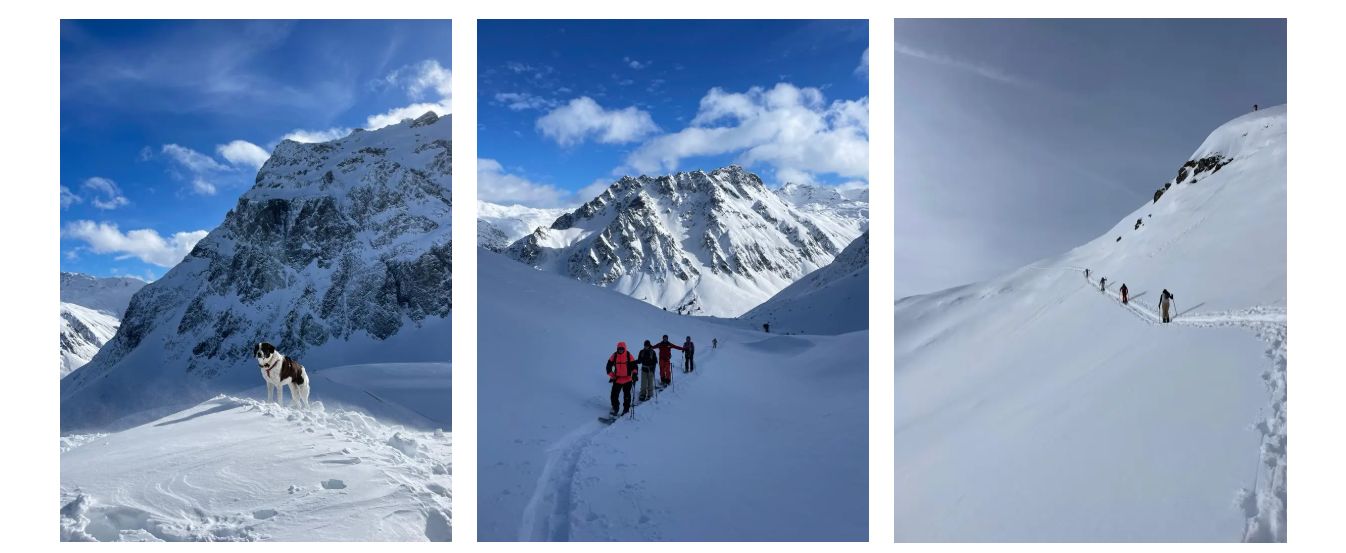 Splitboard-Einsteiger beim Aufstieg im WALK Mode